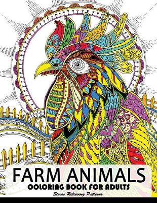 Book cover for Farm Animal Coloring Books for Adults