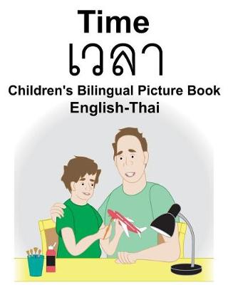 Book cover for English-Thai Time Children's Bilingual Picture Book