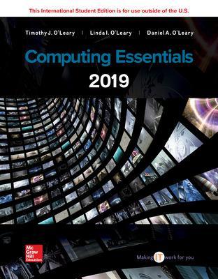 Book cover for ISE Computing Essentials 2019