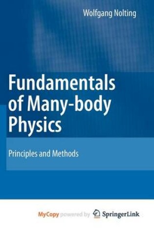 Cover of Fundamentals of Many-Body Physics