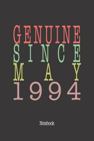 Cover of Genuine Since May 1994