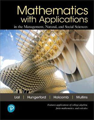 Cover of Mathematics with Applications and MyLab Math with Pearson eText -- 24-Month Access Card Package