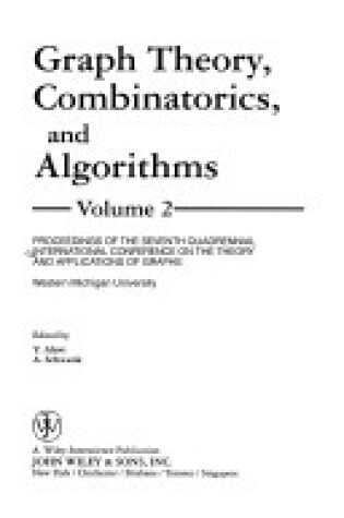 Cover of Proceedings of the Seventh International Conference on Graph Theory Combinatorics, Algorithms & Applications V 2