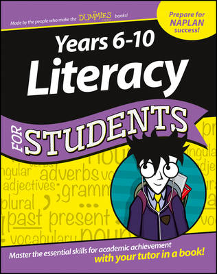 Book cover for Years 6–10 Literacy for Students Dummies Education  Series