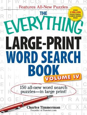 Book cover for The Everything Large-Print Word Search Book, Volume IV