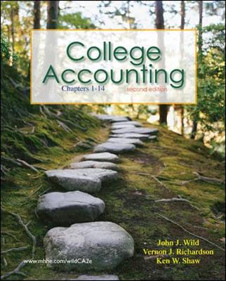 Book cover for College Accounting Ch 1-14 with Annual Report