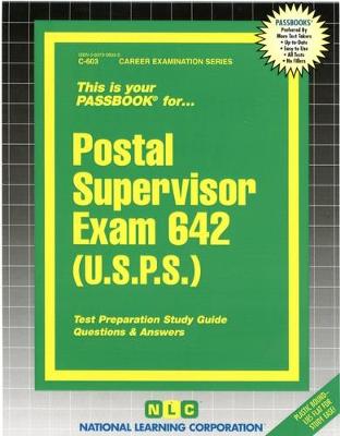 Book cover for Postal Supervisor Exam 642 (U.S.P.S.)