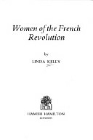 Cover of Women of the French Revolution