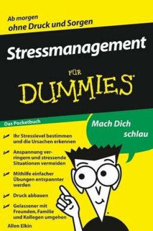 Cover of Stressmanagement fur Dummies Das Pocketbuch