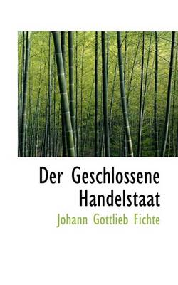 Book cover for Der Geschlossene Handelstaat