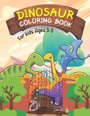 Book cover for Dinosaur Coloring Book for Kids