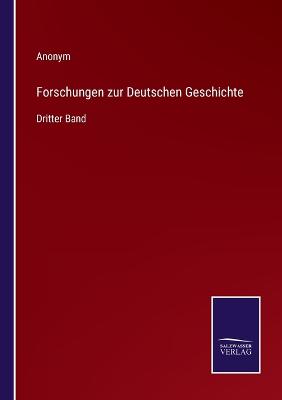 Book cover for Forschungen zur Deutschen Geschichte