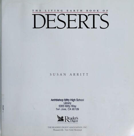 Book cover for Living Earth Deserts
