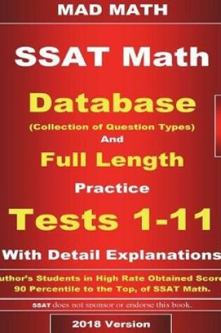 Cover of 2018 SSAT Database and 11 Tests