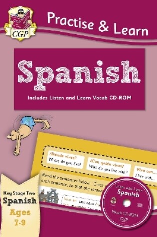 Cover of Practise & Learn: Spanish for Ages 7-9 - with vocab CD-ROM