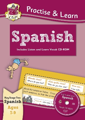 Book cover for Practise & Learn: Spanish for Ages 7-9 - with vocab CD-ROM