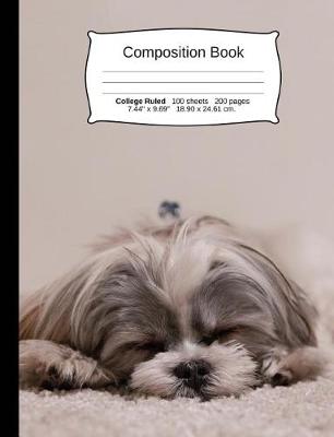 Book cover for Dog Composition Notebook, College Ruled