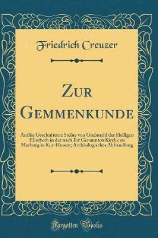 Cover of Zur Gemmenkunde