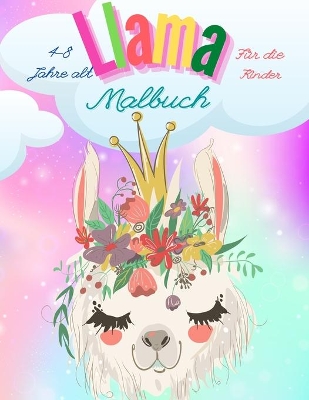 Book cover for Lama Färbung Buch für Kinder