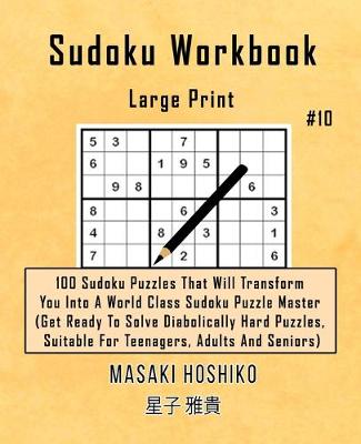 Book cover for Sudoku Workbook-Large Print #10