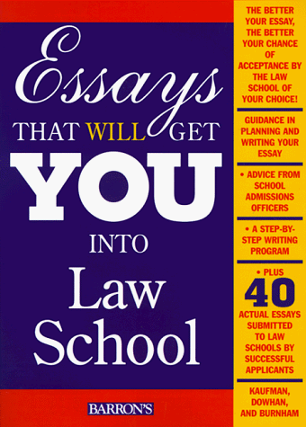 Book cover for Essays That Will Get You into Law School