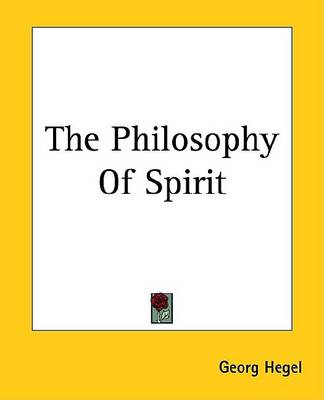 Book cover for The Philosophy of Spirit