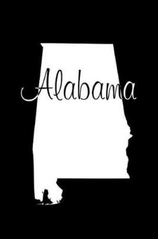 Cover of Alabama - Black Lined Notebook with Margins