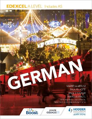 Book cover for Edexcel A level German (includes AS)