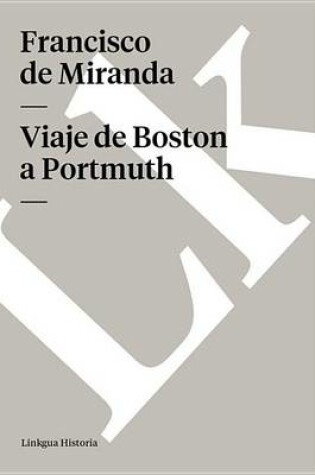 Cover of Viaje de Boston a Portmuth