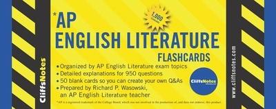 Book cover for CliffsNotes AP English Literature Flashcards