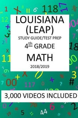 Cover of 4th Grade LOUISIANA LEAP, 2019 MATH, Test Prep