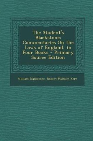 Cover of The Student's Blackstone