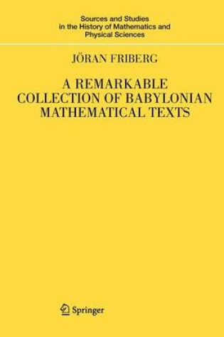 Cover of A Remarkable Collection of Babylonian Mathematical Texts