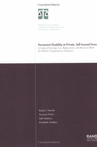 Cover of Permanent Disability at Private, Self-insured Firms
