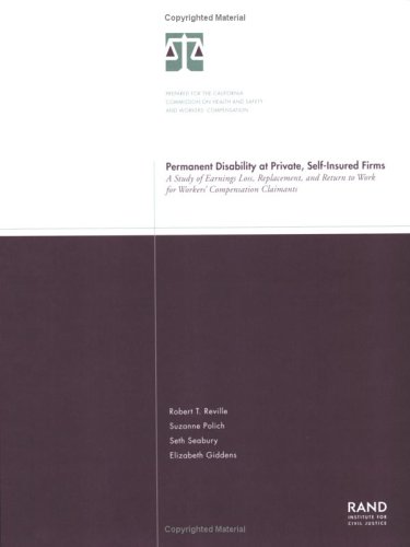 Book cover for Permanent Disability at Private, Self-insured Firms