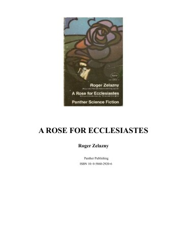 Book cover for Rose for Ecclesiastes