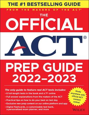 Book cover for The Official ACT Prep Guide 2022–2023, (Book + Onl ine Course)