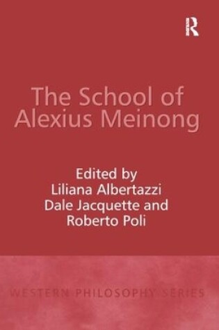 Cover of The School of Alexius Meinong