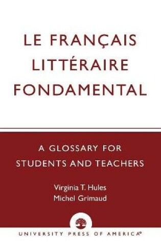 Cover of Le Francais Litteraire Fondamental