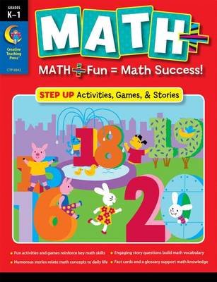 Book cover for K-1 Step Up Math+ Book