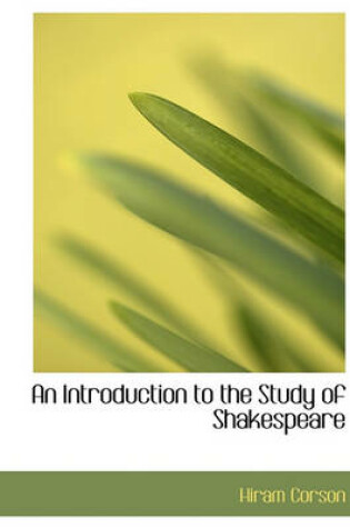 Cover of An Introduction to the Study of Shakespeare