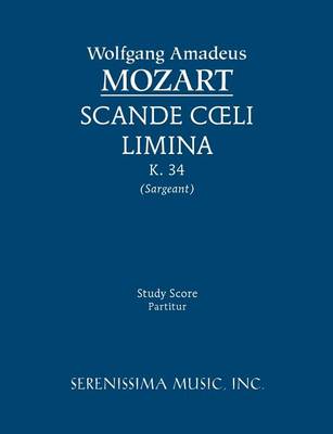 Book cover for Scande Coeli Limina, K. 34 - Study Score