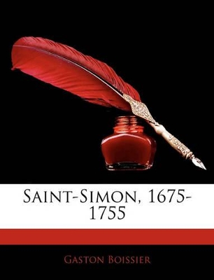 Book cover for Saint-Simon, 1675-1755