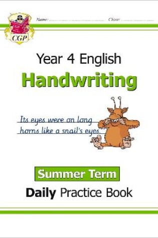 Cover of KS2 Handwriting Year 4 Daily Practice Book: Summer Term