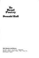 Book cover for To Read Poetry