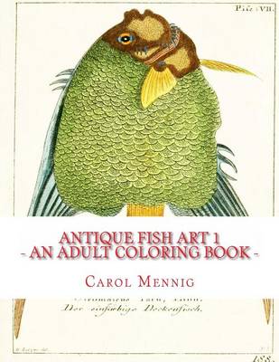 Book cover for Antique Fish Art 1: An Adult Coloring Book