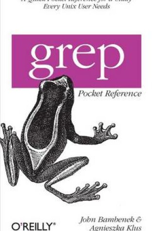 Cover of Grep Pocket Reference