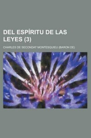 Cover of del Espiritu de Las Leyes (3)