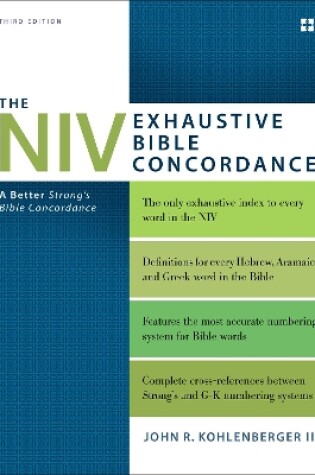 Cover of The NIV Exhaustive Bible Concordance, Third Edition