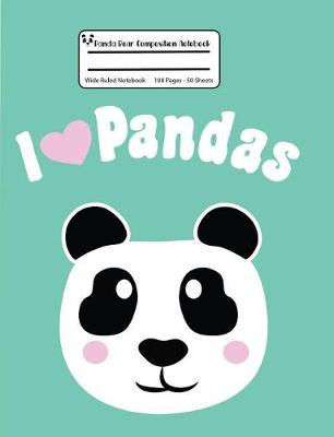 Book cover for Panda Bear Composition Notebook